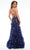 Jasz Couture 7605 - Mirror Embellished Mermaid Dress with Ruffles Special Occasion Dress