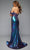 Jasz Couture 7628 - Off-Shoulder Sheer Corset Mermaid Gown Special Occasion Dress