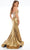 Jasz Couture 7628 - Off-Shoulder Sheer Corset Mermaid Gown Special Occasion Dress