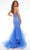 Jasz Couture 7677 - Floral Lace Mermaid Dress with Lace-Up Back Special Occasion Dress