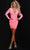 Johnathan Kayne 2045S - Beaded Velvet Cocktail Dress Special Occasion Dress 00 / Flamingo