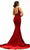 Johnathan Kayne 2308 - Plunging V-Neck Velvet Evening Dress Evening Dresses