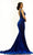 Johnathan Kayne 2308 - Plunging V-Neck Velvet Evening Dress Evening Dresses