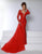 Johnathan Kayne 2732 - Beaded Lace Gown with Overskirt Evening Dresses 00 / Red