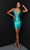 Johnathan Kayne 2815S - Corset Style Cocktail Dress Homecoming Dresses 00 / Teal