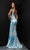 Johnathan Kayne 2831 - Printed V-Neck Mermaid Prom Dress Prom Dresses