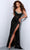 Johnathan Kayne 2842 - Draped Corset Evening Dress Evening Dresses 00 / Black