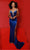 Johnathan Kayne 2845 - Illusion Side Plunging Evening Dress Evening Dresses 00 / Royal