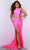 Johnathan Kayne 2855 - Jeweled Cutout Evening Dress Evening Dresses 00 / Hot Pink