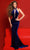 Johnathan Kayne 2865 - High Halter Beaded Evening Dress Prom Dresses 00 / Royal