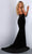 Johnathan Kayne 2871 - V-Neck Zipper Accented Evening Gown Evening Dresses