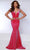 Johnathan Kayne 2877 - Beaded Trim Velvet Evening Dress Prom Dresses 00 / Rose