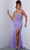 Johnathan Kayne 2893 - Rhinestone Embellished Cut-Out Detailed Prom Gown Prom Dresses 00 / Lilac