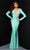 Johnathan Kayne 2901 - Beaded V-Neck Evening Dress Evening Dresses 00 / Seafoam