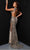 Johnathan Kayne 2921 - Side Cut-Out Detailed Plunging V-Neck Prom Gown Evening Dresses