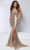 Johnathan Kayne 2939 - Beaded Scoop Evening Gown Prom Dresses 00 / Gold