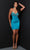 Johnathan Kayne 2941S - Beaded Empire Cocktail Dress Cocktail Dresses 00 / Teal