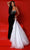 Johnathan Kayne 2945 - Contrast Overskirt Evening Gown Evening Dresses 00 / Black-White