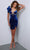 Johnathan Kayne 2946S - Ruffle Strap Cocktail Dress Homecoming Dresses 00 / Royal