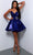 Johnathan Kayne 2962S - Jeweled Waist Cocktail Dress Homecoming Dresses 00 / Midnight