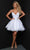 Johnathan Kayne 2962S - Jeweled Waist Cocktail Dress Homecoming Dresses 00 / White