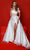 Johnathan Kayne 2965 - Embroidered Illusion Midriff Evening Gown Evening Dresses 00 / White