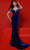 Johnathan Kayne 3104 - Beaded Neckline Stretch Velvet Evening Gown Special Occasion Dress