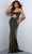 Johnathan Kayne DNP1 - Cutout Mermaid Evening Gown Prom Dresses 00 / Navy-Neon Yellow