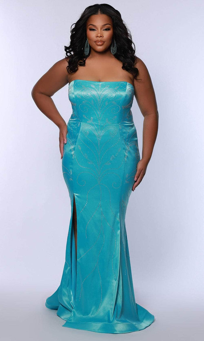 Johnathan Kayne for Sydney's Closet JK2509 - Sequin Mermaid Gown with Side Slit Special Occasion Dress