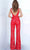 Jovani 00474SC - Sequin Embellished Sleeveless Jumpsuit Evening Dresses 0 / Red