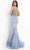 Jovani 00883SC - Illusion Mermaid Long Gown Evening Dresses 10 / Light-Blue