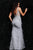 Jovani - 03023 Sheer Bodice Beaded Adorned Feather Fitted Evening Gown Prom Dresses