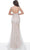 Jovani 03023SC - Feather Detailed V-Neck Prom Gown Prom Dresses 6 / Lilac