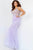 Jovani 03023SC - Feather Detailed V-Neck Prom Gown Prom Dresses 6 / Lilac