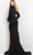 Jovani 04501SC - Feather Tuxedo Evening Gown Evening Dresses