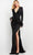 Jovani 04501SC - Feather Tuxedo Evening Gown Evening Dresses