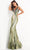 Jovani 05103SC - Patterned Sequin Sleeveless Prom Gown Prom Dresses 14 / Green