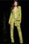 Jovani 05345 - Sequin V-Neck Jumpsuit Evening Dresses 00 / Yellow