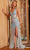 Jovani 06308SC - Beaded Mesh Sleeveless Prom Gown Prom Dresses 0 / Light-Blue