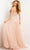 Jovani 07259SC - Applique Corset Tulle Long Gown Prom Dresses
