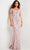 Jovani 07458 - Off-Shoulder Sequin Embellished Dress Evening Dresses