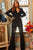 Jovani 07551 - Laced Jacket Two Piece Jumpsuit Prom Dresses 00 / Black