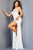 Jovani 09045SC - One Shoulder Prom Dress with Slit Prom Dresses 00 / Off-White