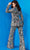 Jovani 09816SC - Long Sleeve Embellished Pant Suit Formal Pantsuits 16 / Multi