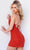 Jovani 09938SC - Embellished Cowl Neck Cocktail Dress Cocktail Dresses