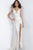 Jovani 1012 - V Neck Sequin Prom Gown Pageant Dresses 00 / Cream