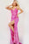 Jovani 1012 - V Neck Sequin Prom Gown Pageant Dresses 00 / Hot-Pink