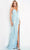 Jovani 1012 - V Neck Sequin Prom Gown Pageant Dresses 00 / Light Blue