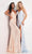 Jovani 1012SC - 3D Applique Sleeveless Prom Dress Pageant Dresses 8 / Rose/Gold