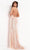 Jovani 1012SC - 3D Applique Sleeveless Prom Dress Pageant Dresses 8 / Rose/Gold